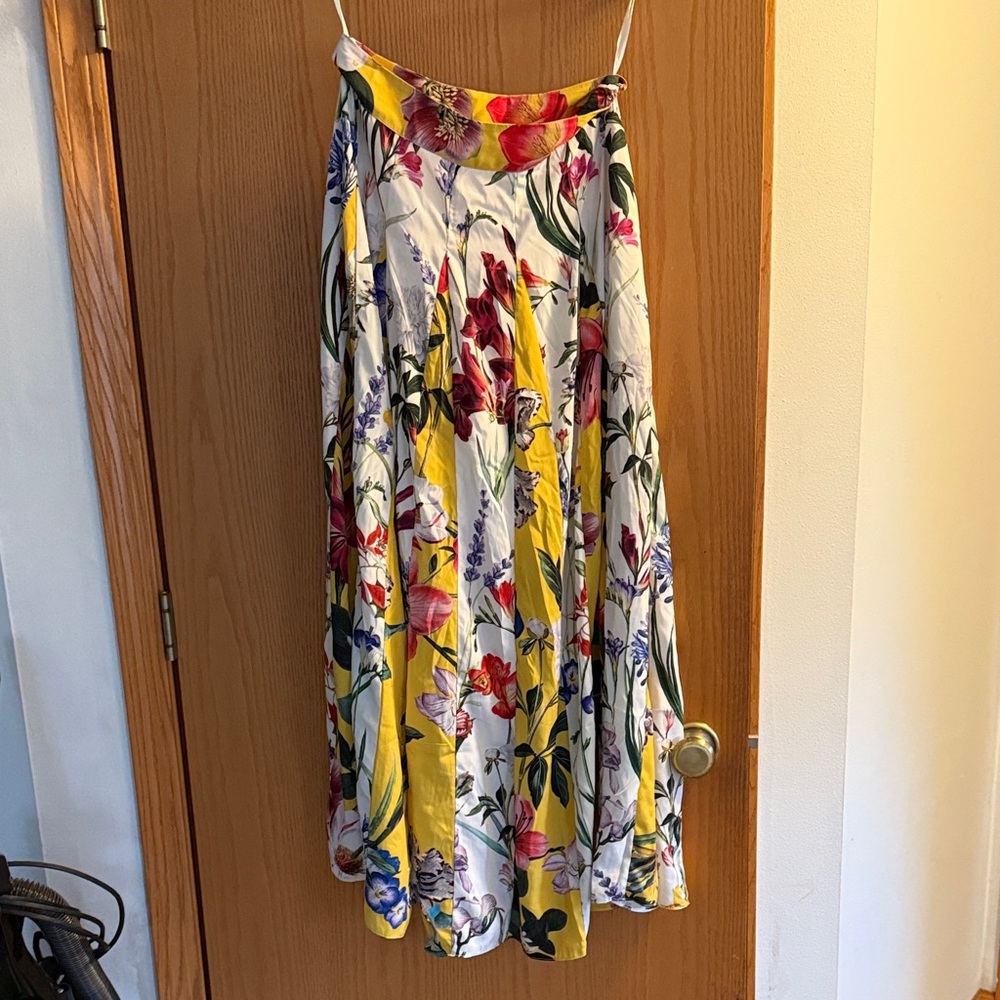 Rococo Sand Multicolor Floral A-Line Skirt